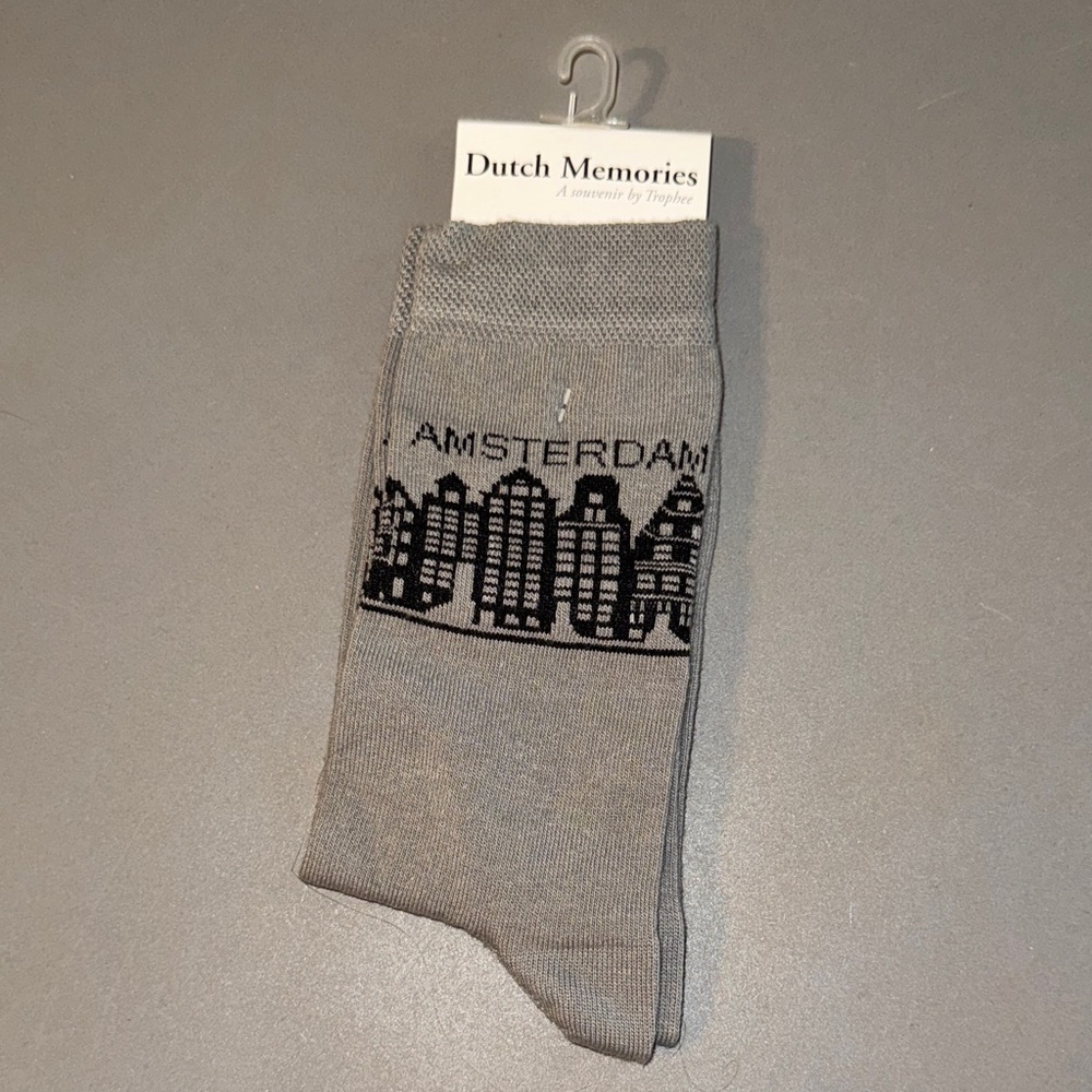 Amsterdam Gray Socks NWT Size 40-46